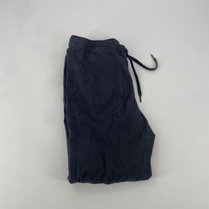 Eddie Bauer Womens Jogger Pants Black Elastic Waist Drawstring Size 6‎